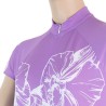 SENSOR CYKLO FLOWERS dámský dres kr.rukáv fialová 