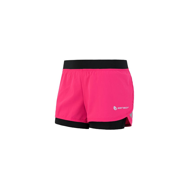 SENSOR TRAIL dámské šortky růžová/černá 