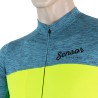 SENSOR CYKLO MOTION pánský dres kr.rukáv celozip modrá/žlutá 