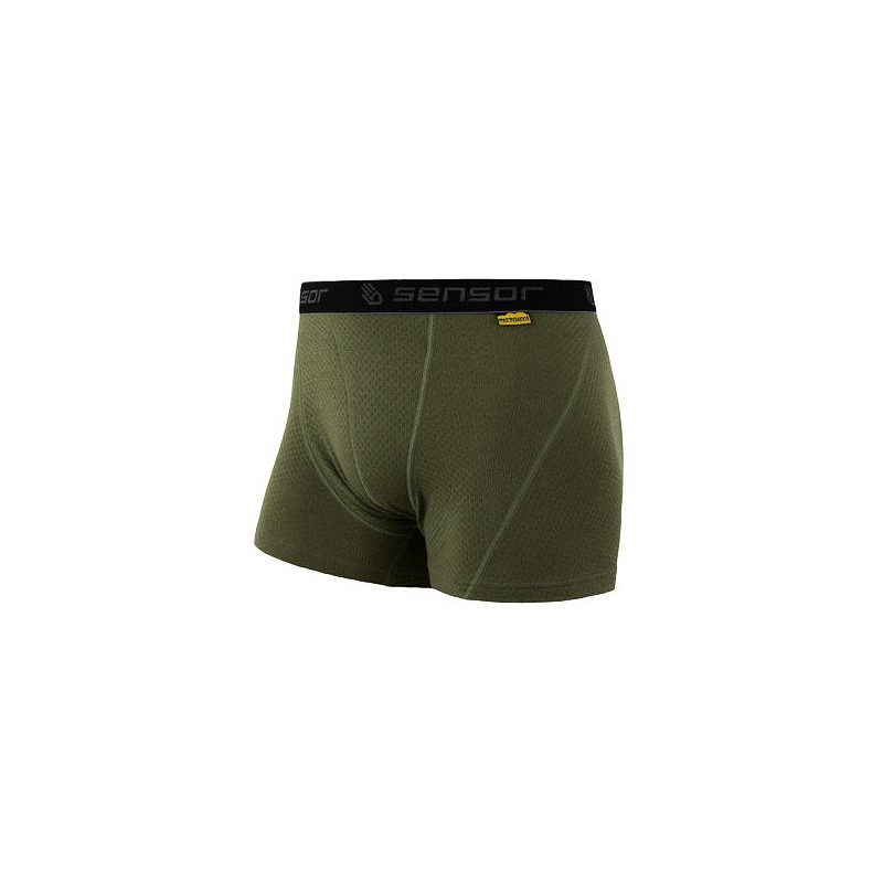 SENSOR MERINO DF pánské trenky safari green 