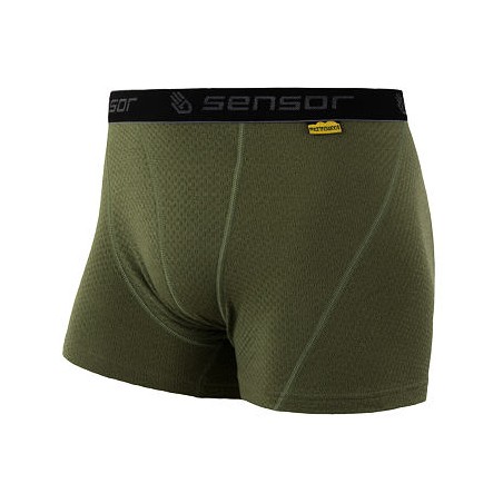 SENSOR MERINO DF pánské trenky safari green 