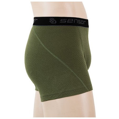 SENSOR MERINO DF pánské trenky safari green 