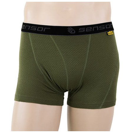 SENSOR MERINO DF pánské trenky safari green 