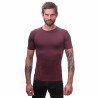 SENSOR MERINO AIR pánské triko kr.rukáv port red 