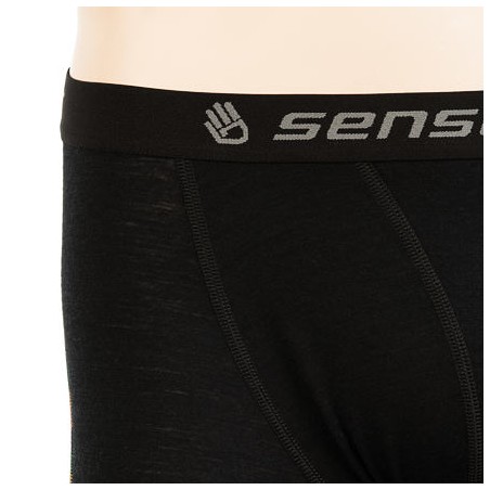 SENSOR MERINO AIR pánské trenky long černá 