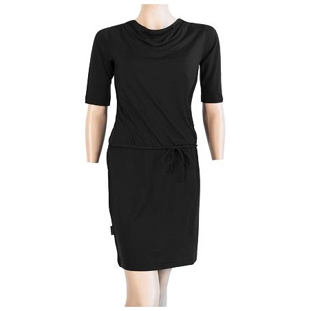 SENSOR MERINO ACTIVE dámské šaty černá 