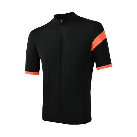 SENSOR CYKLO CLASSIC pánský dres kr.rukáv celozip černá/oranžová 