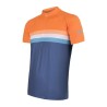 SENSOR CYKLO SUMMER STRIPE pánský dres kr.rukáv modrá/oranžová 