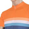 SENSOR CYKLO SUMMER STRIPE pánský dres kr.rukáv modrá/oranžová 