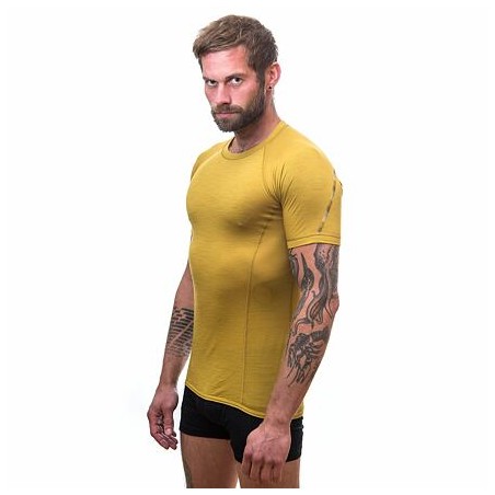 SENSOR MERINO AIR pánské triko kr.rukáv mustard 