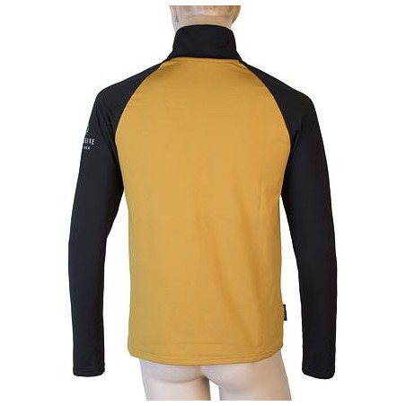 SENSOR COOLMAX THERMO pánská mikina zip mustard/černá  