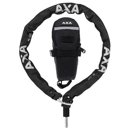 AXA plugin řetěz RLC 100/5,5 černá + podsedlová brašna