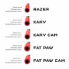 WOLF TOOTH gripy KARV Cam 6.5mm červená