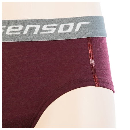 SENSOR MERINO AIR dámské kalhotky port red 