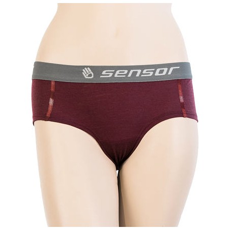 SENSOR MERINO AIR dámské kalhotky port red 