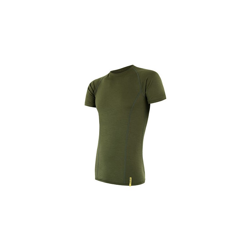 SENSOR MERINO ACTIVE pánské triko kr.rukáv safari green 