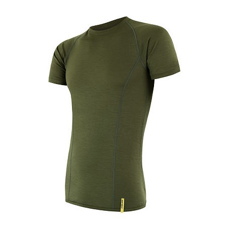 SENSOR MERINO ACTIVE pánské triko kr.rukáv safari green 