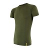 SENSOR MERINO ACTIVE pánské triko kr.rukáv safari green 