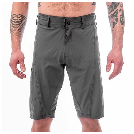 SENSOR HELIUM pánské kalhoty s cyklovložkou krátké volné rhino grey 
