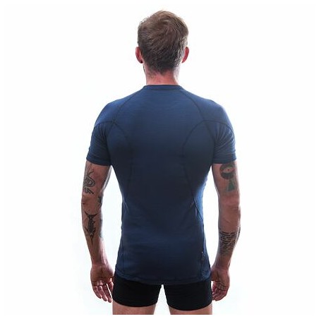 SENSOR MERINO DF pánské triko kr.rukáv deep blue