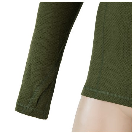 SENSOR MERINO DF pánské triko dl.rukáv s kapucí safari green 