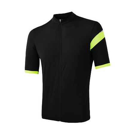 SENSOR CYKLO COOLMAX CLASSIC pánský dres kr.rukáv celozip true black 