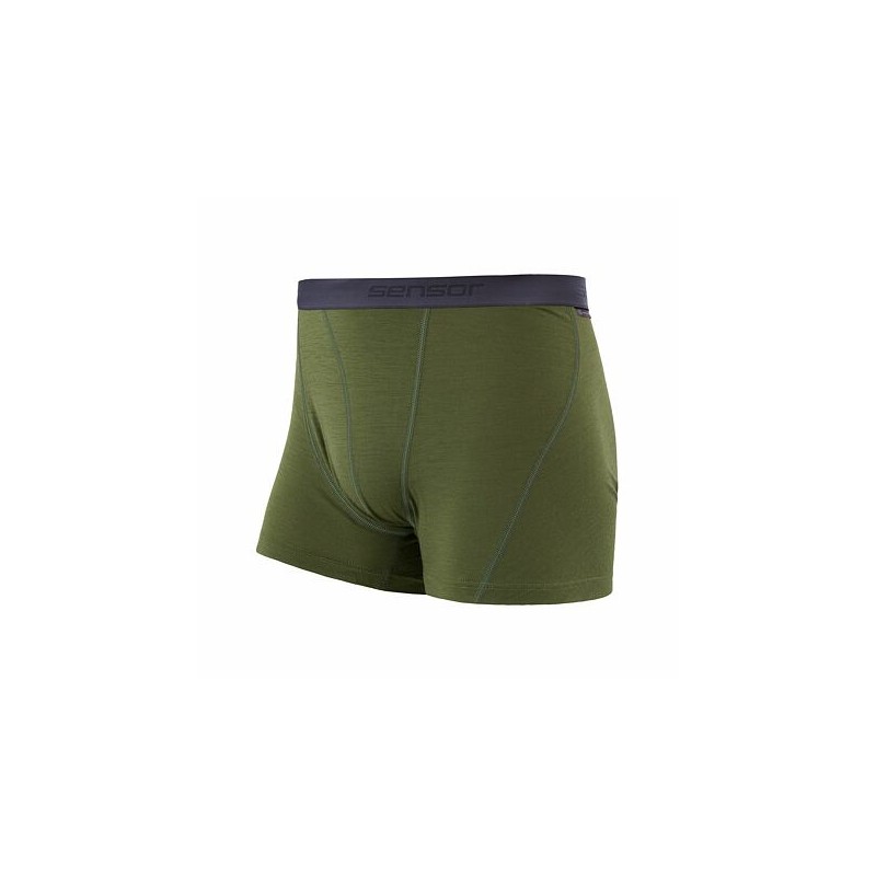 SENSOR MERINO ACTIVE pánské trenky safari green 