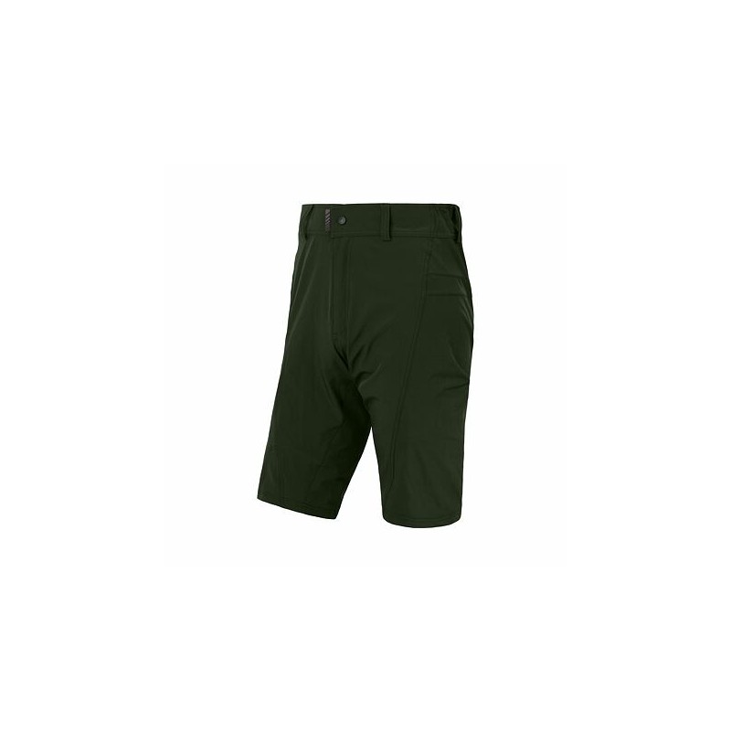 SENSOR HELIUM pánské kalhoty s cyklovložkou krátké volné olive green 
