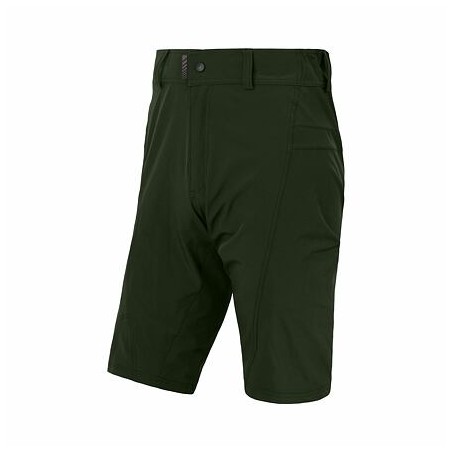 SENSOR HELIUM pánské kalhoty s cyklovložkou krátké volné olive green 