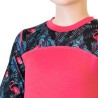 SENSOR MERINO IMPRESS SET dětský triko dl.rukáv + spodky magenta/floral 