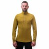 SENSOR MERINO EXTREME pánské triko dl.rukáv zip mustard 