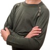 SENSOR MERINO AIR SET dětský triko dl.rukáv + spodky olive green 