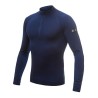 SENSOR MERINO ACTIVE pánské triko dl.rukáv stoják zip deep blue 