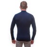 SENSOR MERINO ACTIVE pánské triko dl.rukáv stoják zip deep blue 