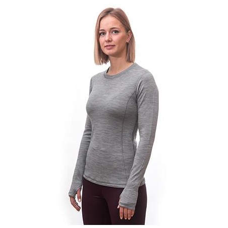 SENSOR MERINO BOLD dámské triko dl.rukáv cool gray 