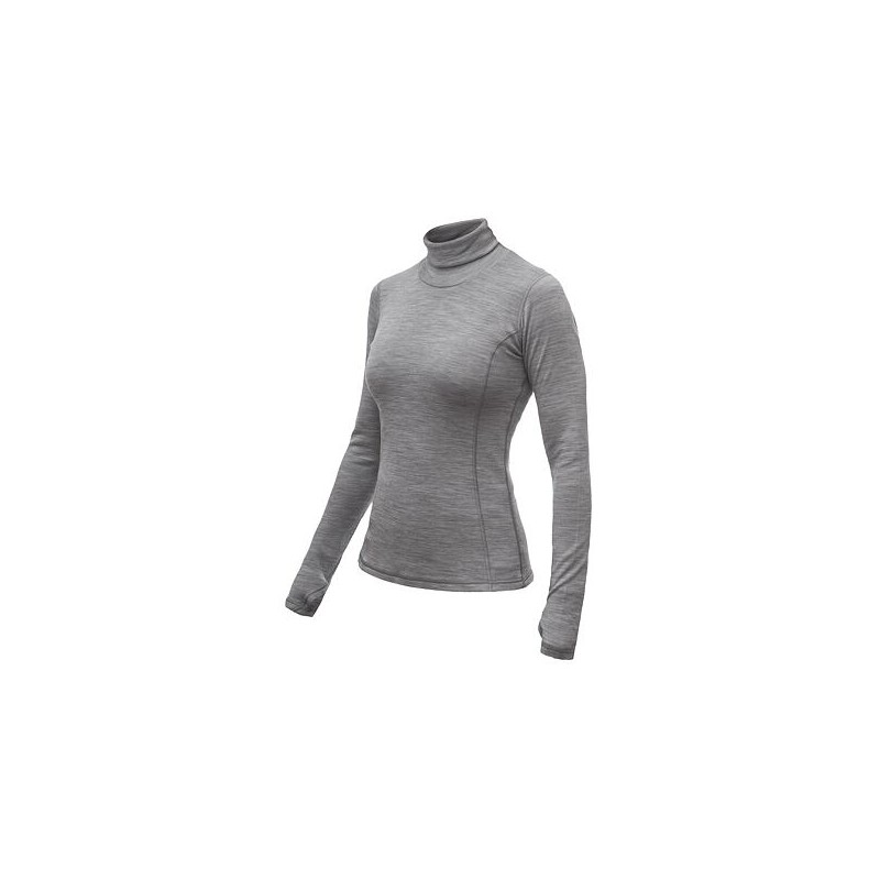 SENSOR MERINO BOLD dámské triko dl.rukáv roll neck cool gray 