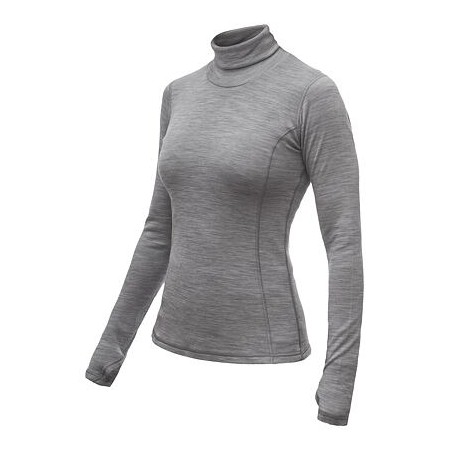 SENSOR MERINO BOLD dámské triko dl.rukáv roll neck cool gray 