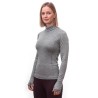 SENSOR MERINO BOLD dámské triko dl.rukáv roll neck cool gray 