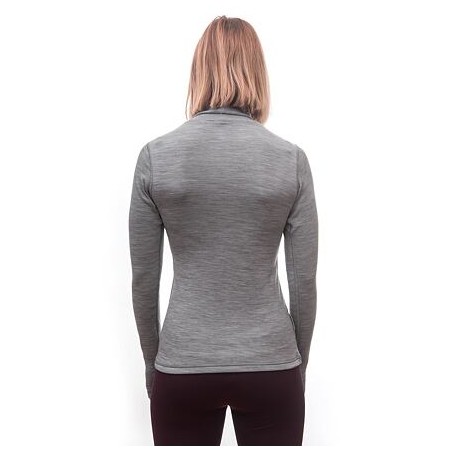 SENSOR MERINO BOLD dámské triko dl.rukáv roll neck cool gray 