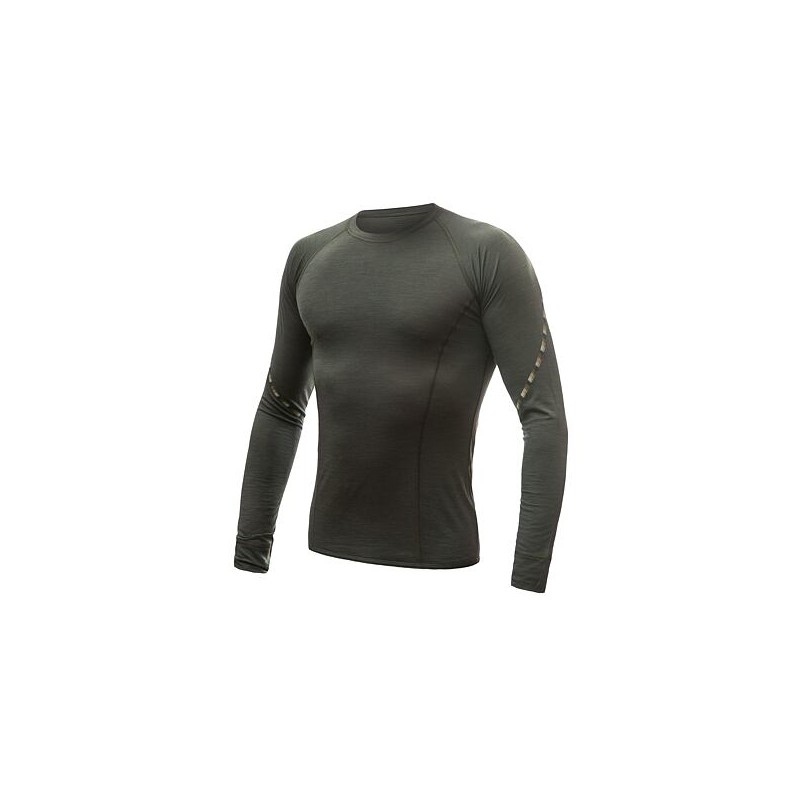 SENSOR MERINO AIR pánské triko dl.rukáv olive green 