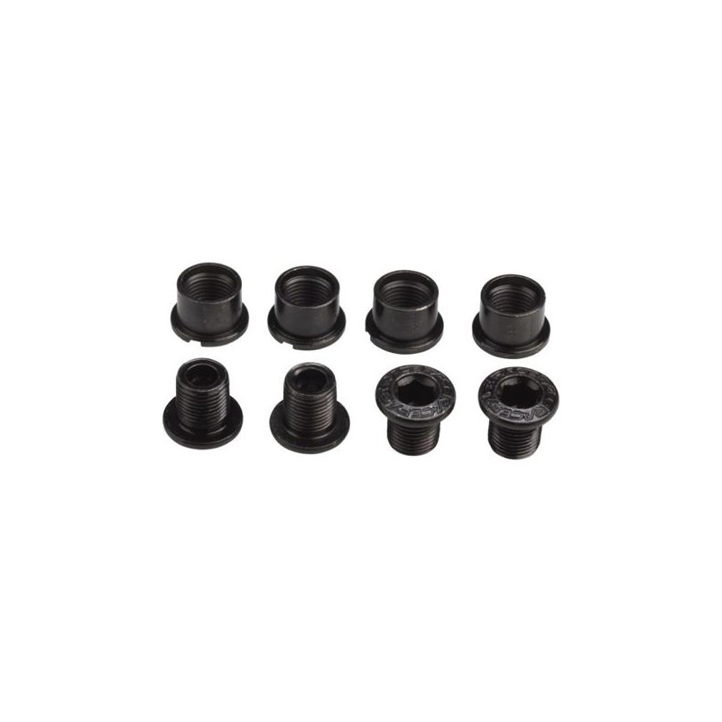 RACE FACE náhradní díl CHAINRING BOLT(4)/NUT(4) PACK STEEL