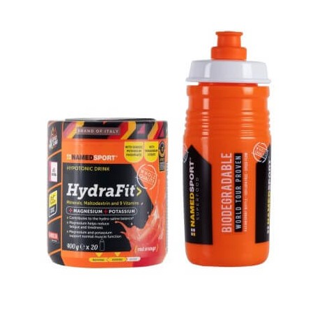 Nápoj HYDRAFIT červený pomaranč 400g + fľaša