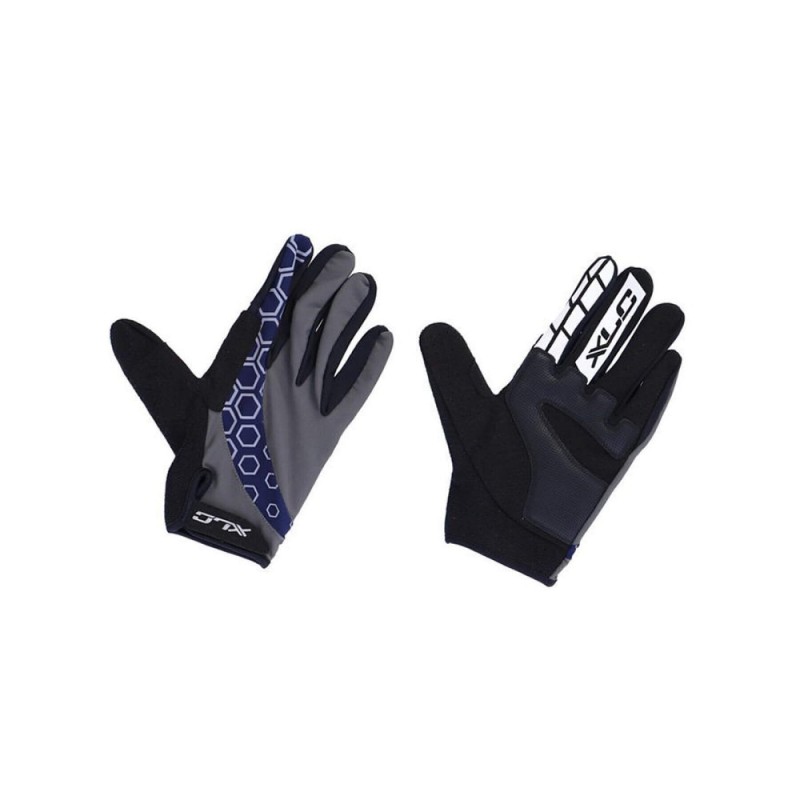 Dlhé rukavice Enduro XLC CG-L13 modré šedé